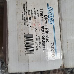 Mars 70210 Clear Plastic Thermostat Guard dual base new in box w/ 2 keys w/screw